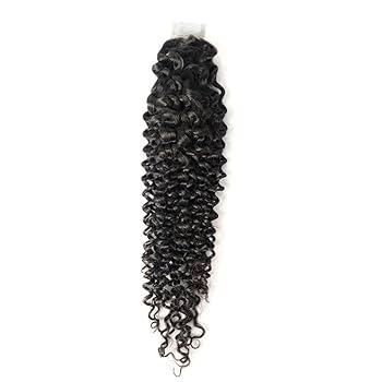 Raw deep curly hair bundle with natural shine on white background