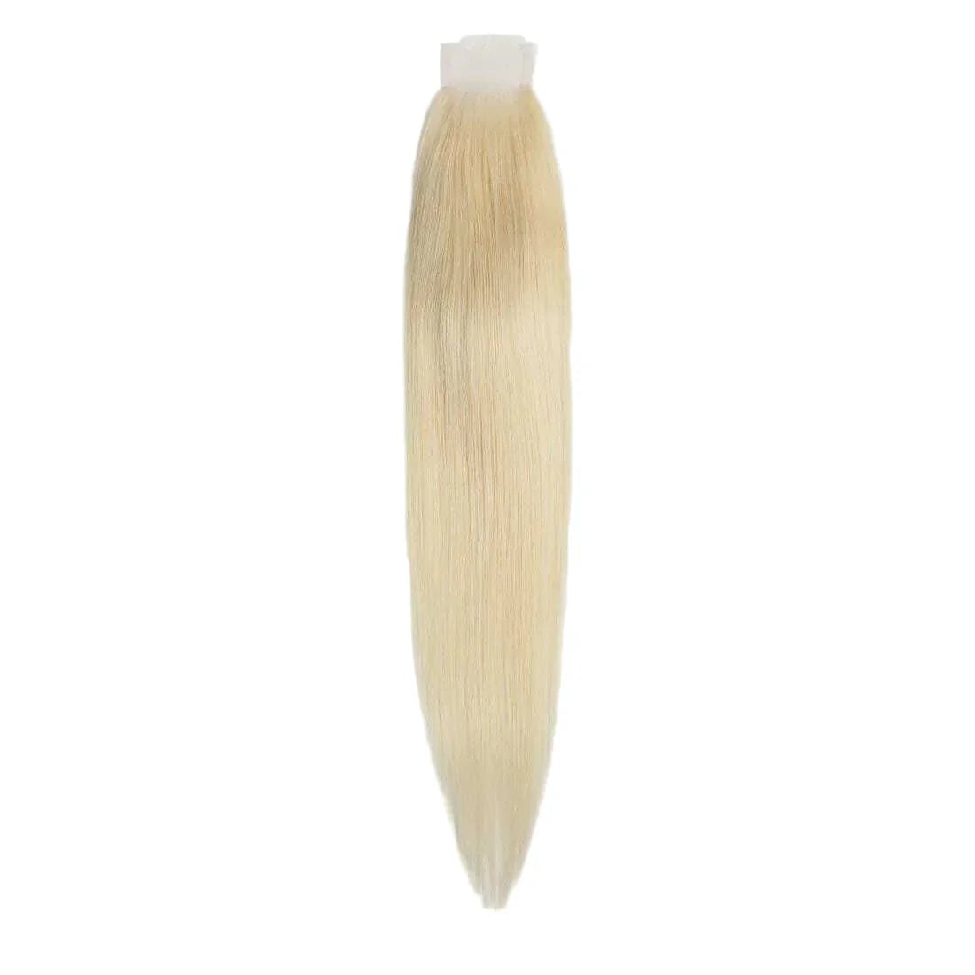 Straight blonde hair bundle, silky texture, premium raw hair extension