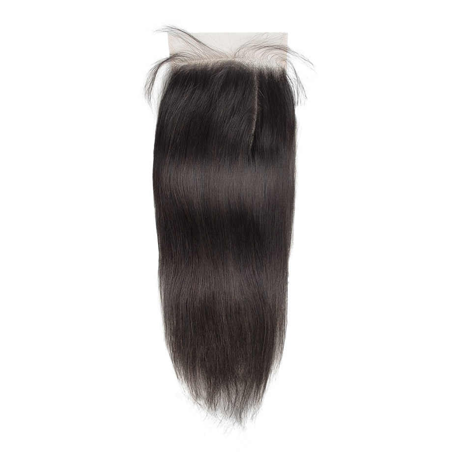 6x6 Raw Vietnamese Jet Black Straight HD Closure (Pre-order)