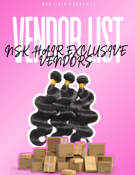 NSK Hair Exclusive Vendor List – Ebook