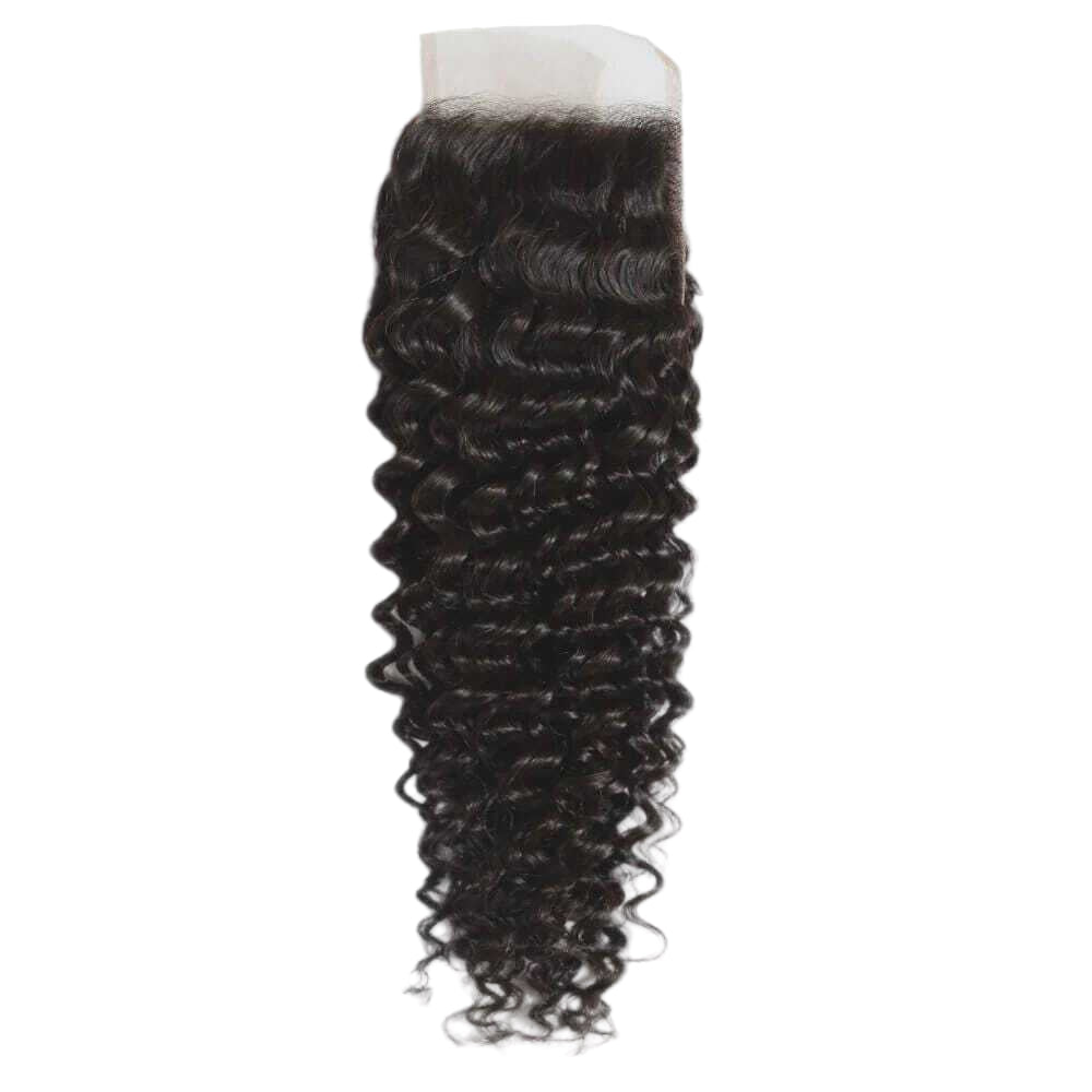 4x4 Raw Vietnamese Curly Extra-Length HD Lace Closure (Pre-Order)