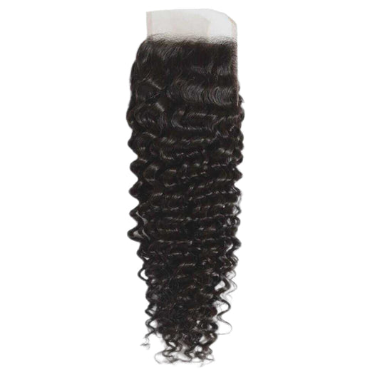 4x4 Raw Vietnamese Curly Extra-Length HD Lace Closure (Pre-Order)