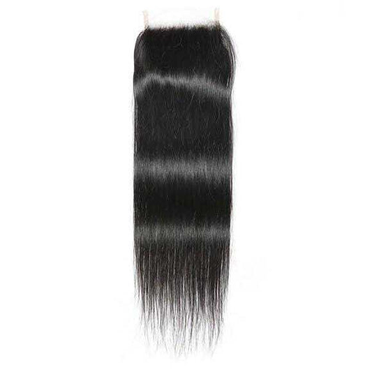 4x4 Raw Vietnamese Jet Black Straight Extra-Length HD Lace Closure (Pre-Order)