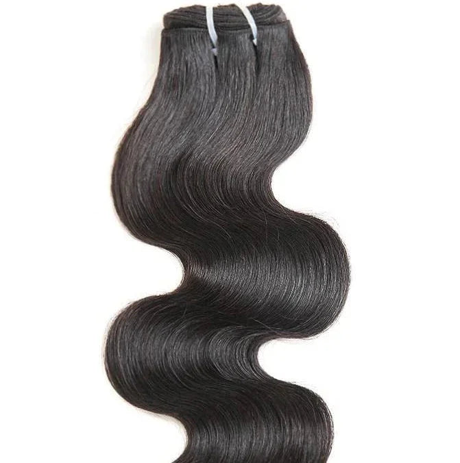 Loose wave raw hair bundle, natural black, silky and shiny texture