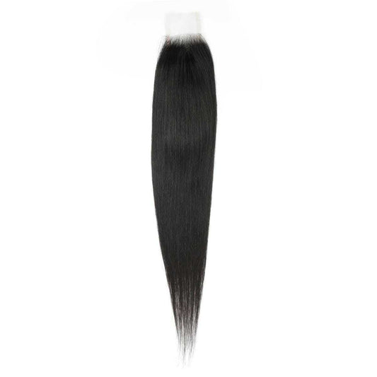 2x6 Raw Vietnamese Jet Black Straight Extra-Length HD Lace Closure (Pre-Order)