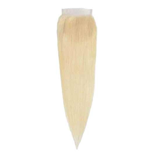 4x4 Raw Vietnamese 613 Blonde Straight Extra-Length HD Lace Closure (Pre-Order)